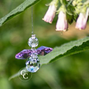 Geluksengeltje Amethist (paars)